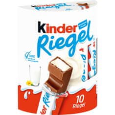 KINDER Kinder Riegel čokoládové tyčinky 10 ks, 210g