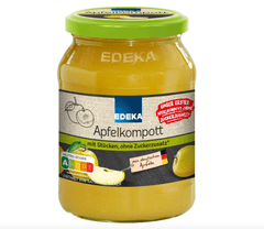 Edeka Edeka Jablečný kompot bez přidaného cukru 365g