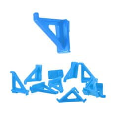 botle 20 kusů malý stojan na nářadí háčky svorky (DxŠxV) 4x0,6x3,3 cm modrý držák na nářadí nástěnný držák nářadí nástěnná police dílna
