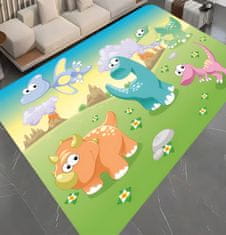 EXCELLENT Originální kusový koberec zelený 120x160 cm - Dinosauři