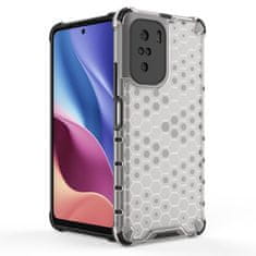 OEM Honeycomb pancéřové pouzdro se silikonovým rámem pro Xiaomi Poco F3 / Mi 11i black