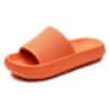 Módní Pěnové Pantofle na robustní platformě, Dámské Pantofle / Pánské Pantofle, Zdravotní pantofle | FLIPSY (Oranžová, 40/41) 