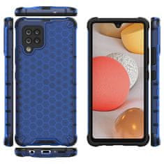 OEM Honeycomb pancéřové pouzdro se silikonovým rámem pro Samsung Galaxy A42 5G blue