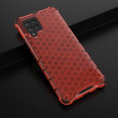 OEM Honeycomb pancéřové pouzdro se silikonovým rámem pro Samsung Galaxy A42 5G red