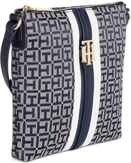 Tommy Hilfiger Dámská modrá crossbody kabelka Jaden Monogram