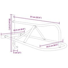 Vidaxl Nástěnný držák na sedlo černý železo