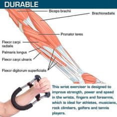 SOLFIT® Posilovač prstů, rukou, paží a předloktí, Posilováč zápěstí, Nástroj pro posílení svalů prstů, rukou a paží | ARMORARM