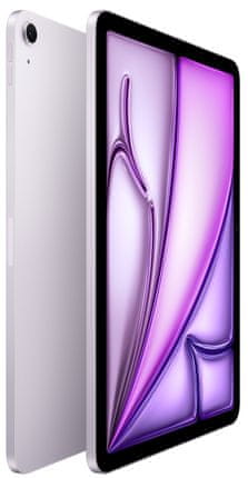 iPad Air 2024, 6. generácia, nový, kompaktný, vysoký výkon revolučný M2 čip, Neural Engine, Liquid Retina displej, iPadOS 17, vysoké rozlíšenie, touchID, podpora Magic Keyboard Apple Pencil Pro Jas 500 nitov, True Tone, oleofóbna úprava proti šmuhám, plne laminovaná obrazovka, antireflexná vrstva, pripojenie Wi-Fi 6E hliníkové telo 11-palcov Liquid Retina Multi-Touch displej s LED podsvietením a technológiou IPS 12 Mpx ultraširokouhlá kamera na šírku, 4K videa Magic Keyboard čítačka odtlačku prstov výkonný iPad novej generácie WiFi pencil pro