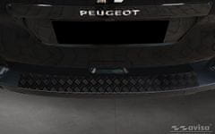Avisa Ochranná lišta zadního nárazníku Peugeot Traveller, 2016- , nelakovaný nárazník, Mat Black