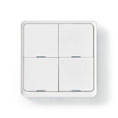 Nedis SmartLife Switch | Zigbee 3.0 | Držák na stěnu | Android / IOS | Plast | Bílý 