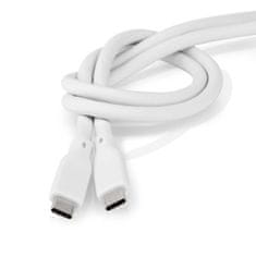 Nedis USB kabel | USB 3.2 Gen 2 | USB-C Hane | USB-C Hane | 240 W | 8K@30Hz | 20 Gbps | Nickelplaterad | 1,00 m | Kulatý | Silikon | Vít | Låda 