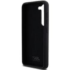 Karl Lagerfeld Originální kryt KARL LAGERFELD hardcase Silicone Ikonik Metal Pin KLHCS24SSMHKNPK pro Samsung Galaxy S24 , barva černá