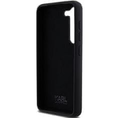 Karl Lagerfeld Originální kryt KARL LAGERFELD hardcase Silicone Choupette Metal Pin KLHCS24SSMHCNPK pro Samsung Galaxy S24 , barva černá