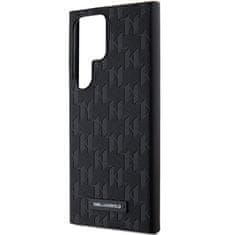 Karl Lagerfeld Originální kryt KARL LAGERFELD hardcase Saffiano Mono Metal Logo KLHCS24LSAKLHPK pro Samsung Galaxy S24 Ultra , barva černá