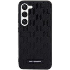 Karl Lagerfeld Originální kryt KARL LAGERFELD hardcase Saffiano Mono Metal Logo KLHCS24SSAKLHPK pro Samsung Galaxy S24 , barva černá