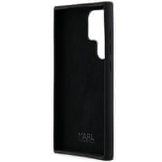 Karl Lagerfeld Originální kryt KARL LAGERFELD hardcase Silicone Ikonik Metal Pin KLHCS24LSMHKNPK pro Samsung Galaxy S24 Ultra , barva černá