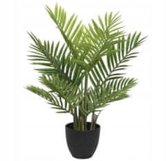 Kaemingk Zelená umělá palma v ozdobném květináči 73x61 cm