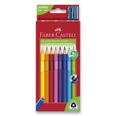 Faber-Castell Pastelky 116510 Junior Triangular 10 barev + ořezávátko