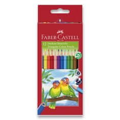 Faber-Castell Pastelky trojhranné 12 barev + ořezávátko