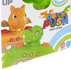 Leventi Quick push video games - pop it hra - dinosaurus zelený