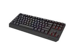 Genesis herní klávesnice THOR 230/TKL/RGB/Outemu Red/Bezdrátová USB + Bluetooth/US layout/Černá