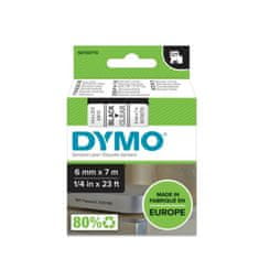 Dymo Páska D1 šířka 6 mm/návin 7m, černá / průhledná