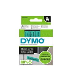 Dymo Páska D1 - zelená, šířka 12 mm, návin 7 m, černé písmo