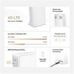 TP-Link Modem Mercusys MB130-4G AC1200, LTE s WiFi routerem, 1x LAN, 1x WAN, 1x slot SIM, 2,4/5GHz