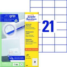 Avery Zweckform Samolepicí etikety Avery - 70,0 x 42,3 mm, 2100 etiket