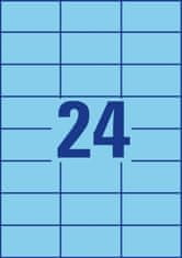 Avery Zweckform Univerzální etikety modré, 70 x 37 mm, 2400 ks