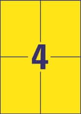 Avery Zweckform Žluté univerzální etikety, 105 x 148 mm, 400 ks