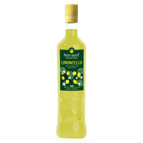 Night Orient Limoncello 0,70L - Nealkoholický likér s příchutí citrónu 0,0% alk.