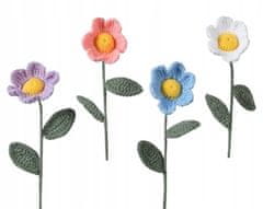 Kaemingk Pletená květinová dekorace z krásné látky 30x7 cm