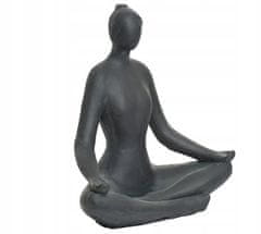Kaemingk Zahradní figurka ženy na jógu 44x38,5x20,5 cm
