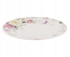 Koopman Velký porcelánový talíř 27 cm s květinovým vzorem