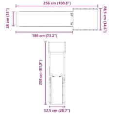 Vidaxl Dětské hřiště na zahradu masivní borové dřevo