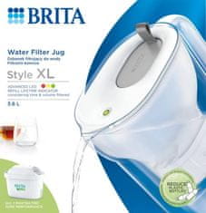 Brita Džbán Style XL 3,6L šedý + 1 kazeta