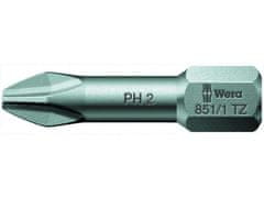 Wera Wera 056505 Bit PH 1 – 851/1 TZ. Šroubovací bit 1/4 Hex, 25 mm pro křížové šrouby Phillips