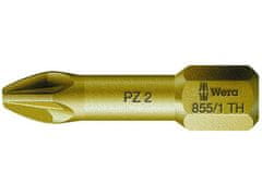 Wera Wera 056910 Bit PZ 1 – 855/1 TH. Šroubovací bit 1/4 Hex, 25 mm pro křížové šrouby Pozidriv