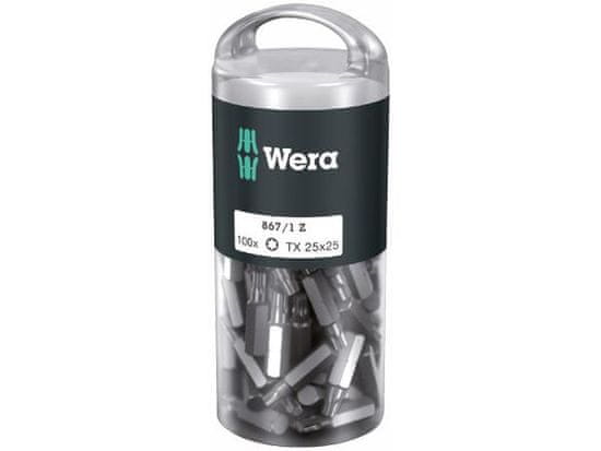 Wera Wera 072449 Houževnaté bity 1/4" TX 25 867/1 Z TORX DIY (Balení 100 ks)