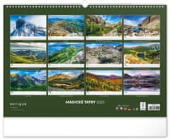 Presco Publishing Nástenný kalendár Magické Tatry 2025, 48 × 33 cm