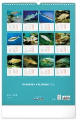 Presco Publishing Nástenný kalendár Rybársky 2025, 33 × 46 cm