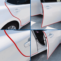 GFT Ochranné lišty na auto 5 m - šedé