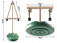 Verk 27117 Dětská houpačka disk průměr 30 cm zelená