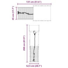 Vidaxl Dětské hřiště na zahradu masivní borové dřevo