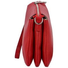 Delami Vera Pelle Luxusní kožená crossbody kabelka Marta, červená