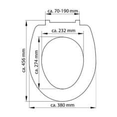 BPS-koupelny WC prkénko Duroplast Soft Close Slim Grey 82702