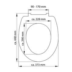 BPS-koupelny WC prkénko Duroplast Soft Close Sailing 82148