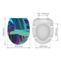 BPS-koupelny WC prkénko Duroplast Soft Close Neon Paint 82191