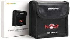 YUNIQUE GREEN-CLEAN Bezpečnostní taška na baterie RC | Ochranné pouzdro proti výbuchu Lipo | Nabíjecí taška odolná proti ohni, rozměry 115x110x73 mm | Pro 2 baterie DJI MAVIC 2
